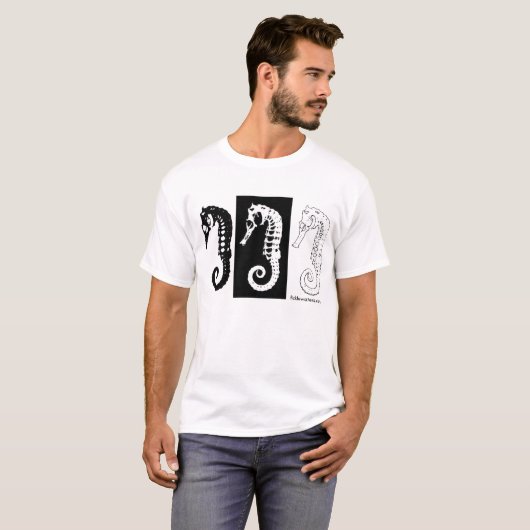 Seahorse Study T-shirt (Voorkant volledig)