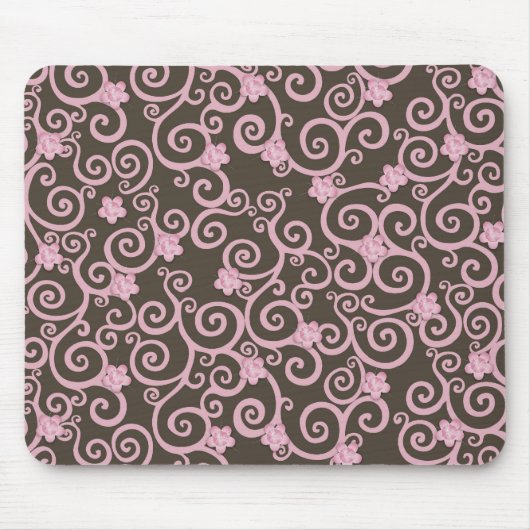 Seahorse Swirl Mousepad Muismat (Voorkant)