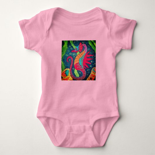 Seahorse T-shirt Baby Bodysuit (Voorkant)