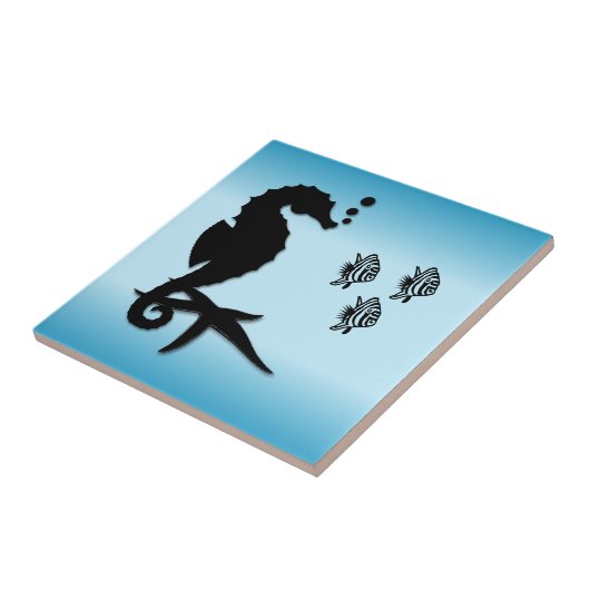Seahorse Tegeltje (Zijkant)