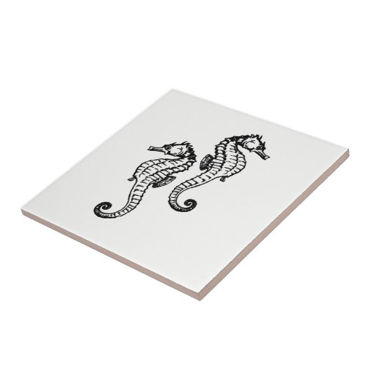 Seahorse Tegeltje (Zijkant)