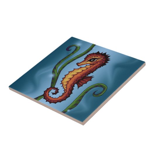 Seahorse Tegeltje (Zijkant)