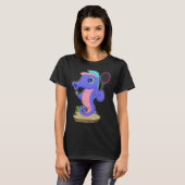 Seahorse Tennis racket Sport T-shirt (Voorkant volledig)
