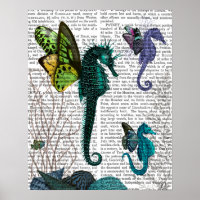 Seahorse trio met Wings