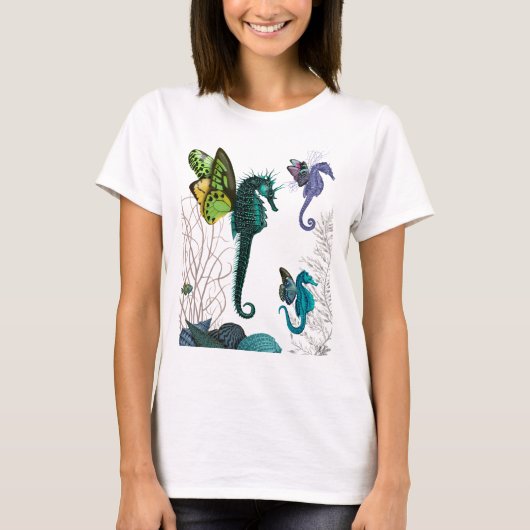 Seahorse trio met Wings T-shirt (Voorkant)
