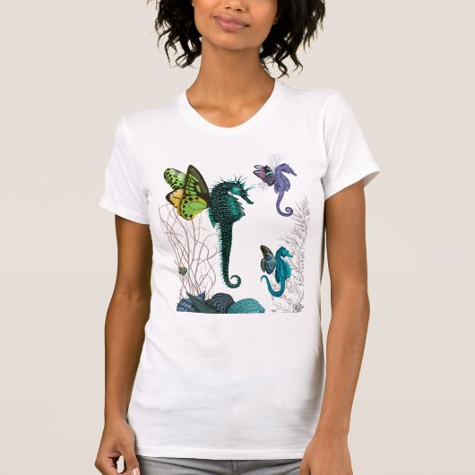 Seahorse trio met Wings T-shirt (Voorkant)