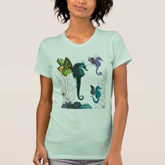 Seahorse trio met Wings T-shirt (Voorkant)