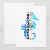 Seahorse Uitnodigingen (Voorkant / Achterkant)