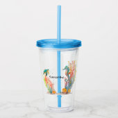 Seahorse Underwater Personalized Acryl Drinkbeker (Voorkant)