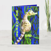 Seahorse Vaderdag Kaart (Voorkant)