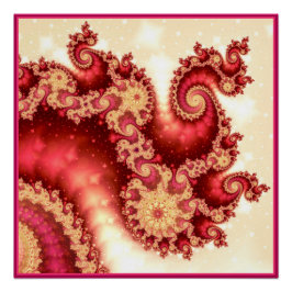 Seahorse Valley Fractal Perfect Poster