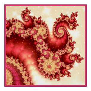 Seahorse Valley Fractal Perfect Poster