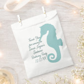 Seahorse verjaardagsfeestje aangepaste gunsttas bedankzakje (Geknipt)