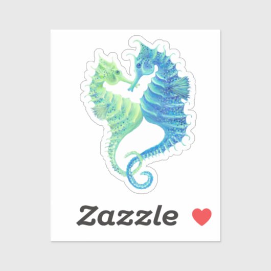 Seahorse Vinyl Sticker (Vel)