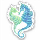 Seahorse Vinyl Sticker (Voorkant)