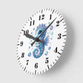 Seahorse Wall Clock Ronde Klok (Hoek)