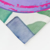 Seahorse Waterverf Print Fleece Deken (Hoek)