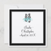 Seahorse Wedding Invitations Kaart (Voorkant)
