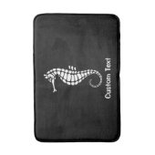 Seahorse White Badmat (Voorkant Verticaal)