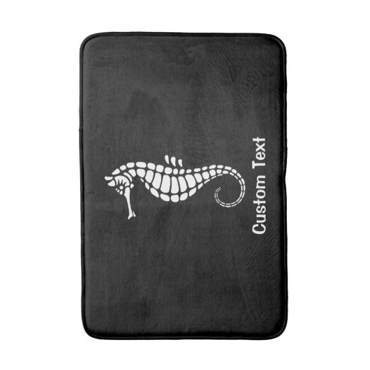 Seahorse White Badmat (Voorkant Verticaal)