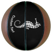 Seahorse White Basketbal (Verticaal)