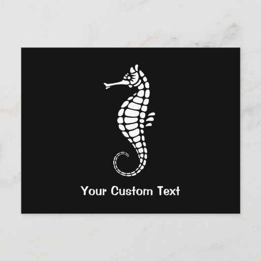 Seahorse White Briefkaart (Voorkant)