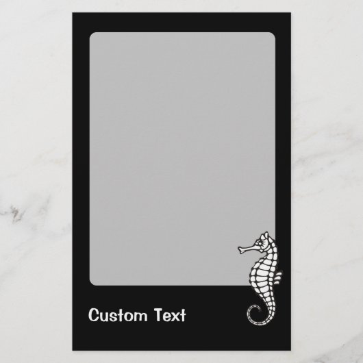 Seahorse White Briefpapier (Voorkant)