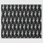 Seahorse White Cadeaupapier (Vlak)