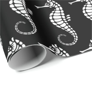 Seahorse White Cadeaupapier