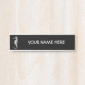 Seahorse White Deurbordje (Voorkant)