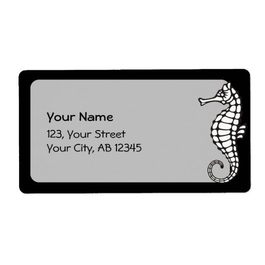 Seahorse White Etiket (Voorkant)