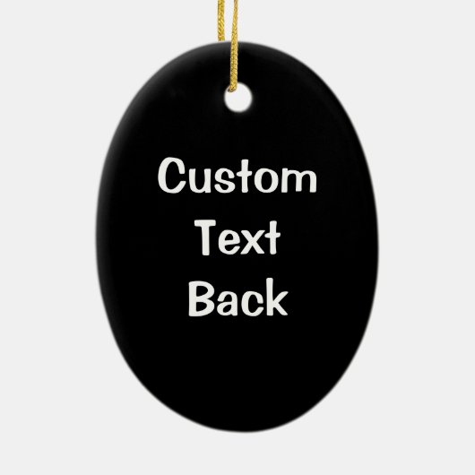 Seahorse White Keramisch Ornament (Achterkant)