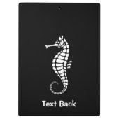 Seahorse White Klembord (Achterkant)