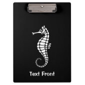 Seahorse White Klembord (Voorkant)
