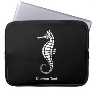 Seahorse White Laptop Sleeve