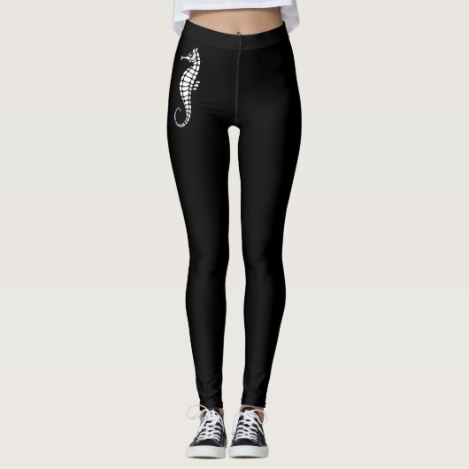 Seahorse White Leggings (Voorkant)