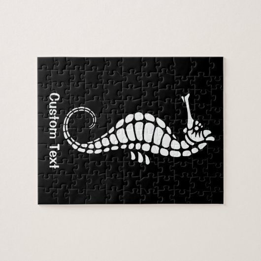 Seahorse White Legpuzzel (Horizontaal)
