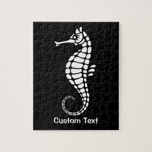 Seahorse White Legpuzzel (Verticaal)