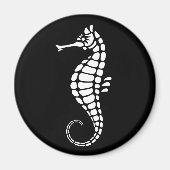 Seahorse White Magneet (Voorkant)