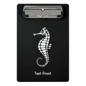 Seahorse White Mini Klembord (Voorkant)
