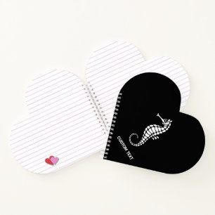 Seahorse White Notitieboek