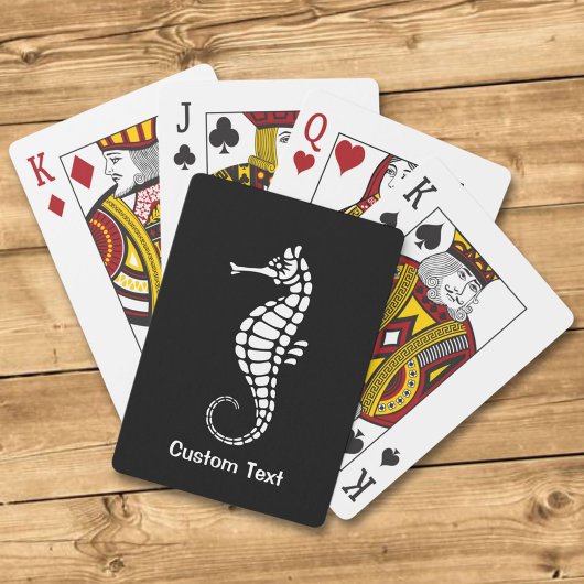 Seahorse White Pokerkaarten