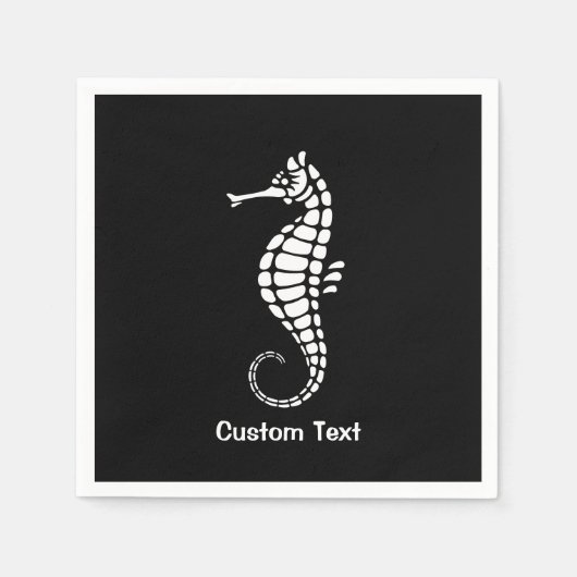 Seahorse White Servet (Voorkant)