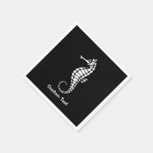 Seahorse White Servet (Hoek)