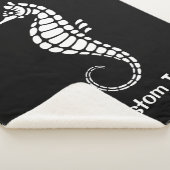 Seahorse White Sherpa Deken (3/4)
