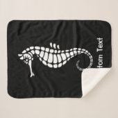 Seahorse White Sherpa Deken (Voorkant (horizontaal))