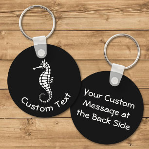 Seahorse White Sleutelhanger