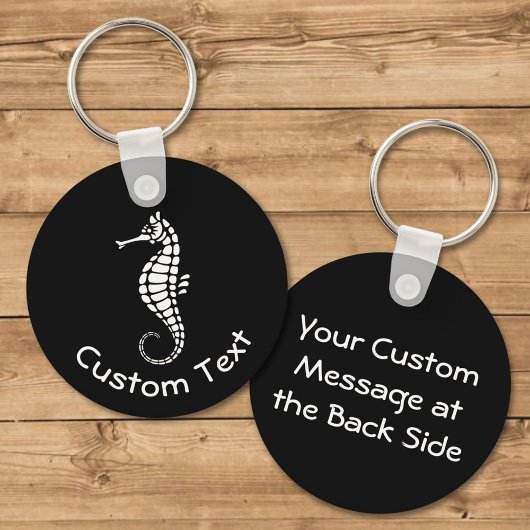 Seahorse White Sleutelhanger