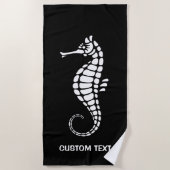 Seahorse White Strandlaken (Voorkant)