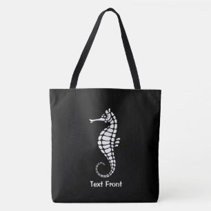 Seahorse White Tote Bag
